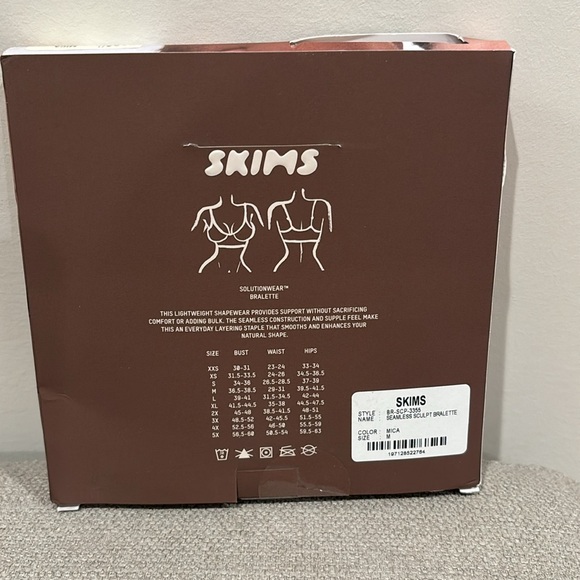 Skims seamless sculpt bralette in color MICA size medium NIB - Picture 7 of 10